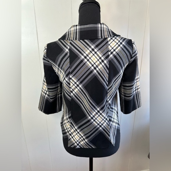 Fang Women’s Black and White Plaid Jacket Size Small - Picture 4 of 11